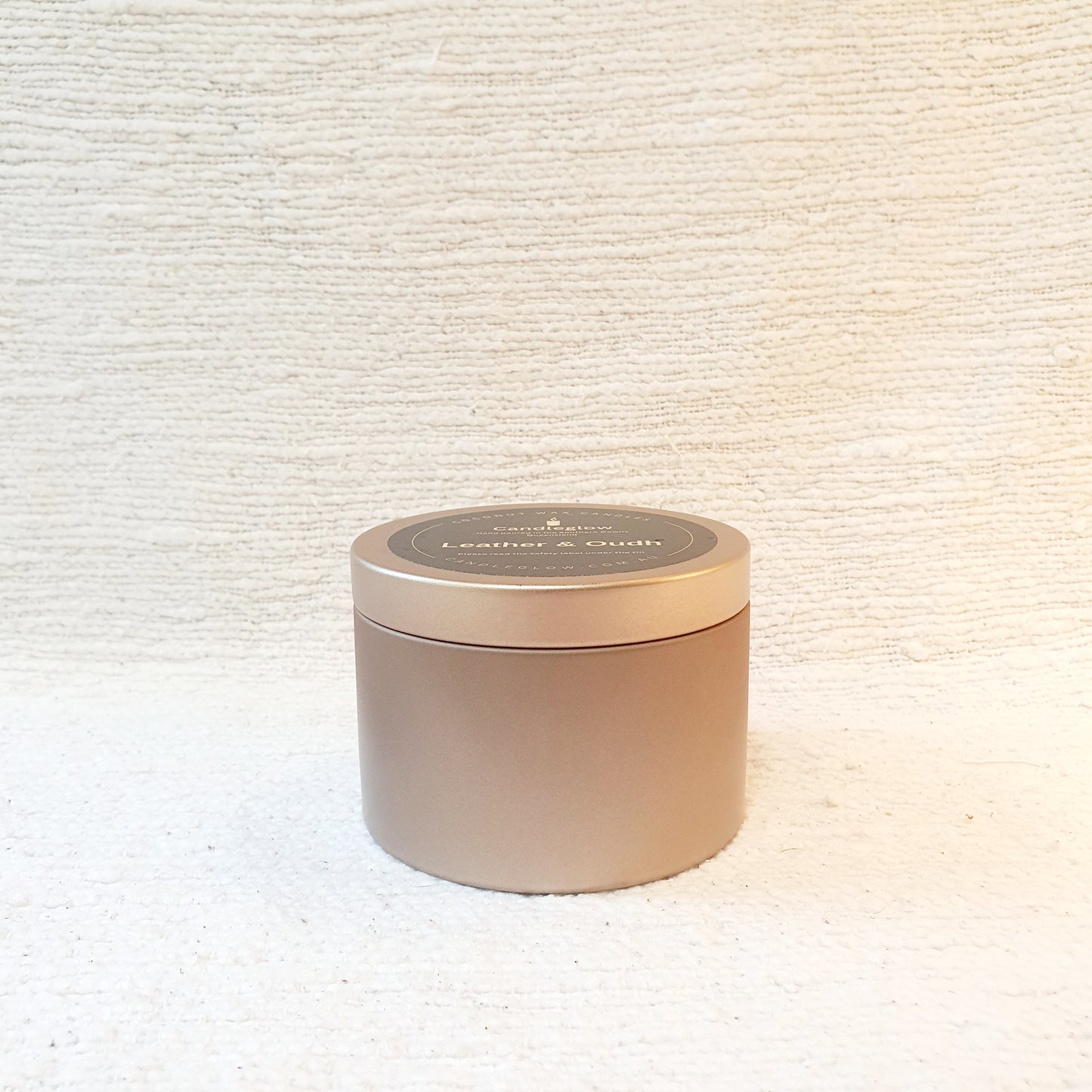 Copper Candle Tin - Leather & Oudh