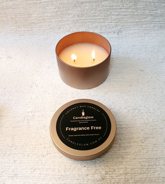 Copper Candle Tin - Fragrance Free