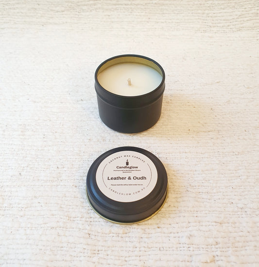Tiny Tin -  Leather & Oudh